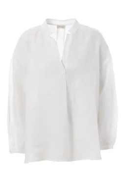 Dames blouse lange mouw wit