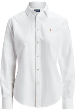 Dames blouse lange mouw wit