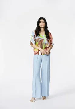 Dames broek blauw