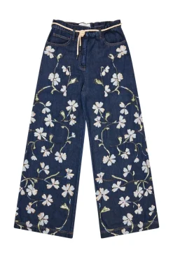 Dames broek blauw