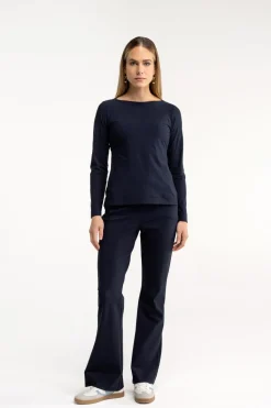 Dames broek blauw