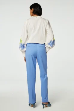 Dames broek blauw