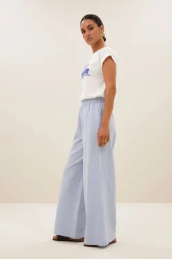 Dames broek blauw