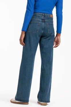 Dames broek blauw