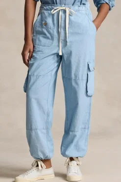 Dames broek blauw