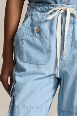 Dames broek blauw