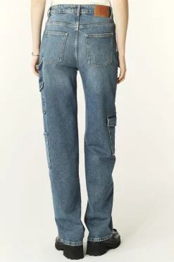 Dames broek blauw