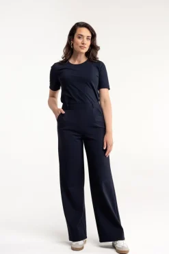 Dames broek blauw