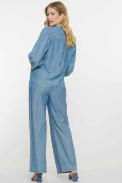 Dames broek blauw