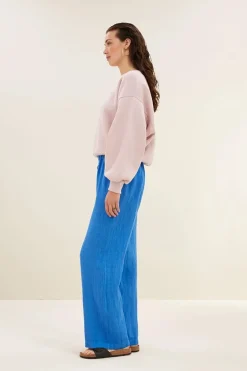 Dames broek blauw