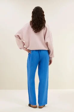 Dames broek blauw