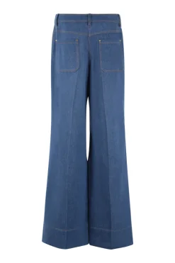 Dames broek blauw