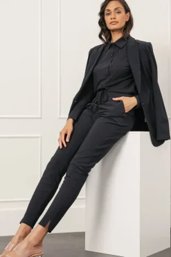 Dames broek blauw