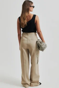 Dames broek bruin