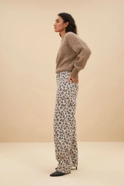 Dames broek bruin
