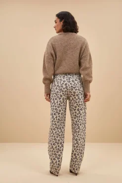 Dames broek bruin
