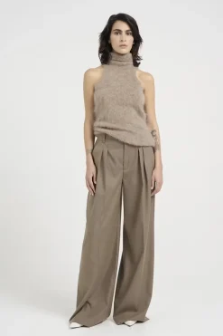 Dames broek bruin