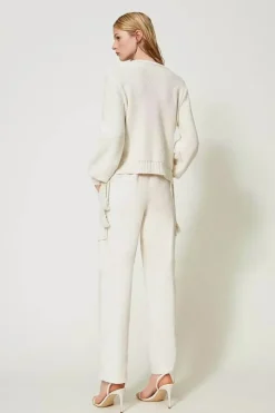 Dames broek ecru