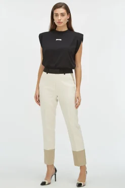 Dames broek ecru