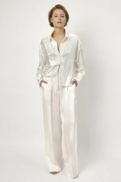 Dames broek ecru