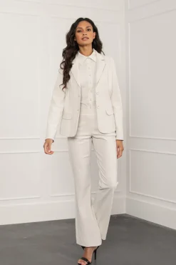 Dames broek ecru