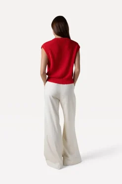 Dames broek ecru