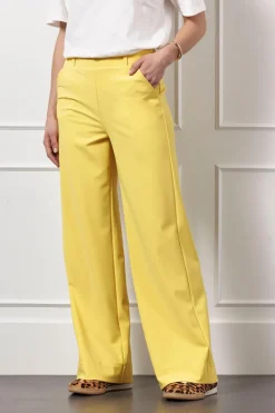 Dames broek geel