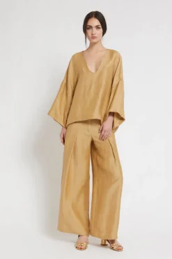 Dames broek goud