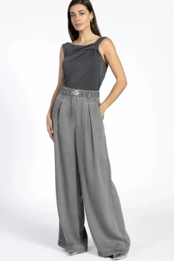 Dames broek grijs