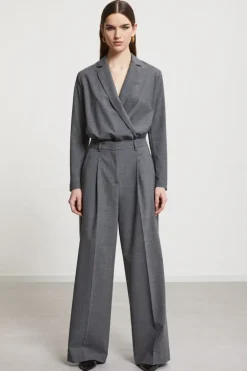 Dames broek grijs