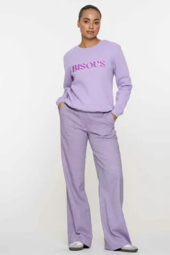 Dames broek paars