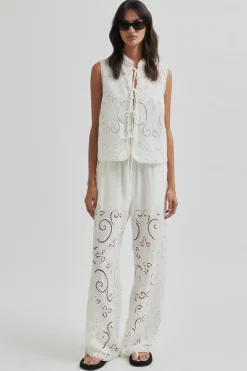Dames broek wit