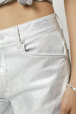 Dames broek zilver