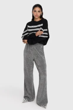 Dames broek zilver