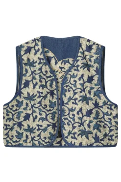 Dames gilet blauw
