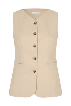 Dames gilet bruin
