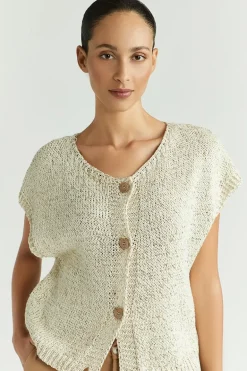 Dames gilet bruin