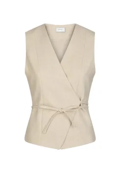 Dames gilet bruin