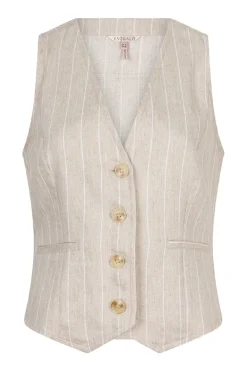 Dames gilet bruin