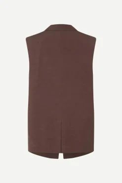 Dames gilet bruin