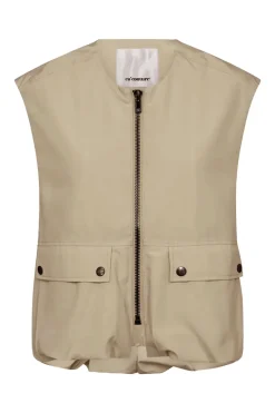 Dames gilet bruin