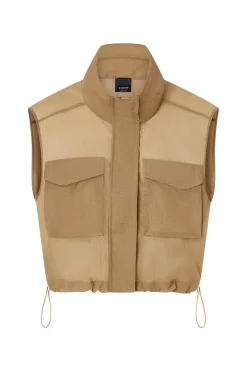 Dames gilet bruin