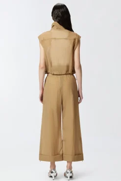 Dames gilet bruin