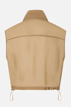 Dames gilet bruin
