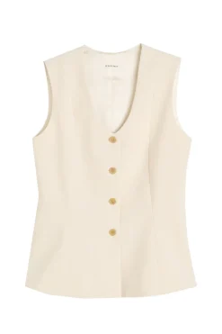 Dames gilet ecru