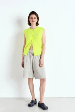 Dames gilet geel
