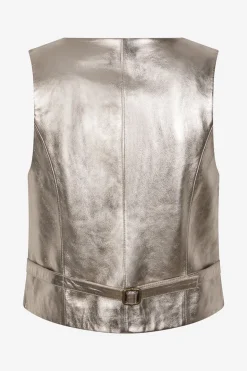 Dames gilet goud