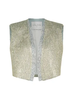 Dames gilet goud