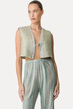 Dames gilet goud