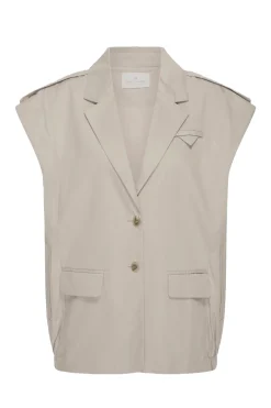 Dames gilet grijs